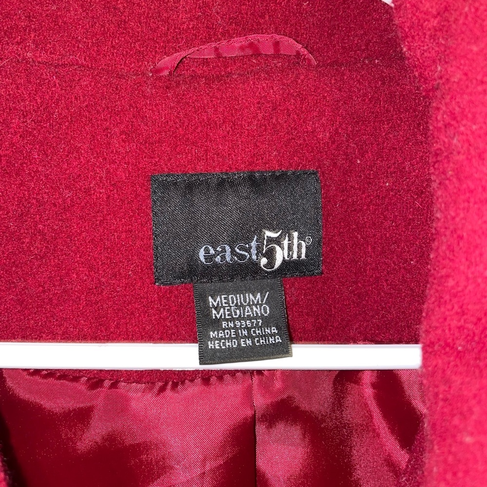 East 5th Red Peacoat View 4